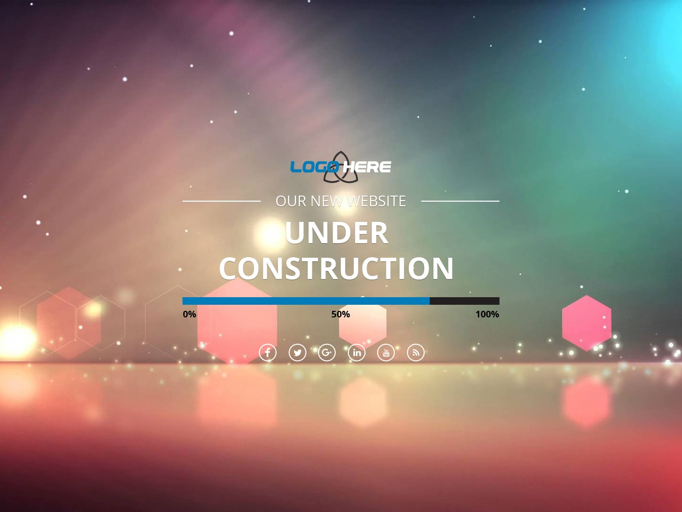 Under construction website  html css3 psd design free download