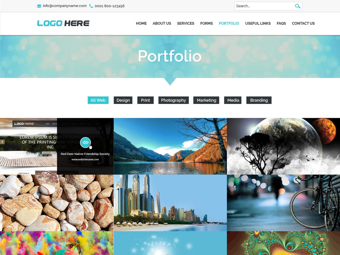 Website portfolio template