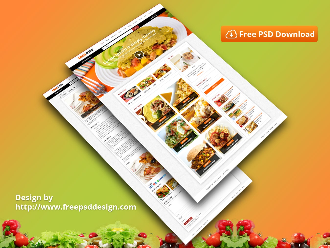 Free Food Blog Design