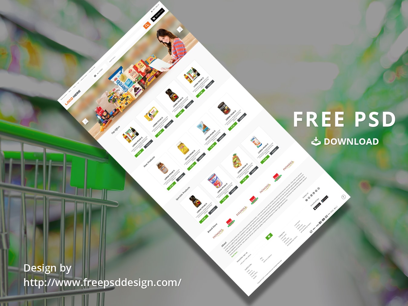 Online Grocery Store PSD design