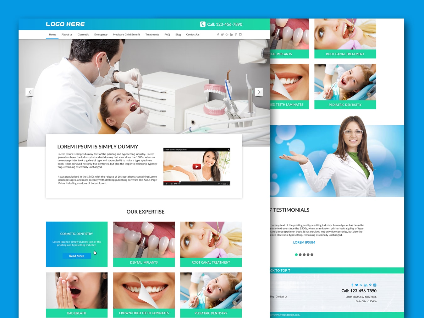 Dentist Website Template