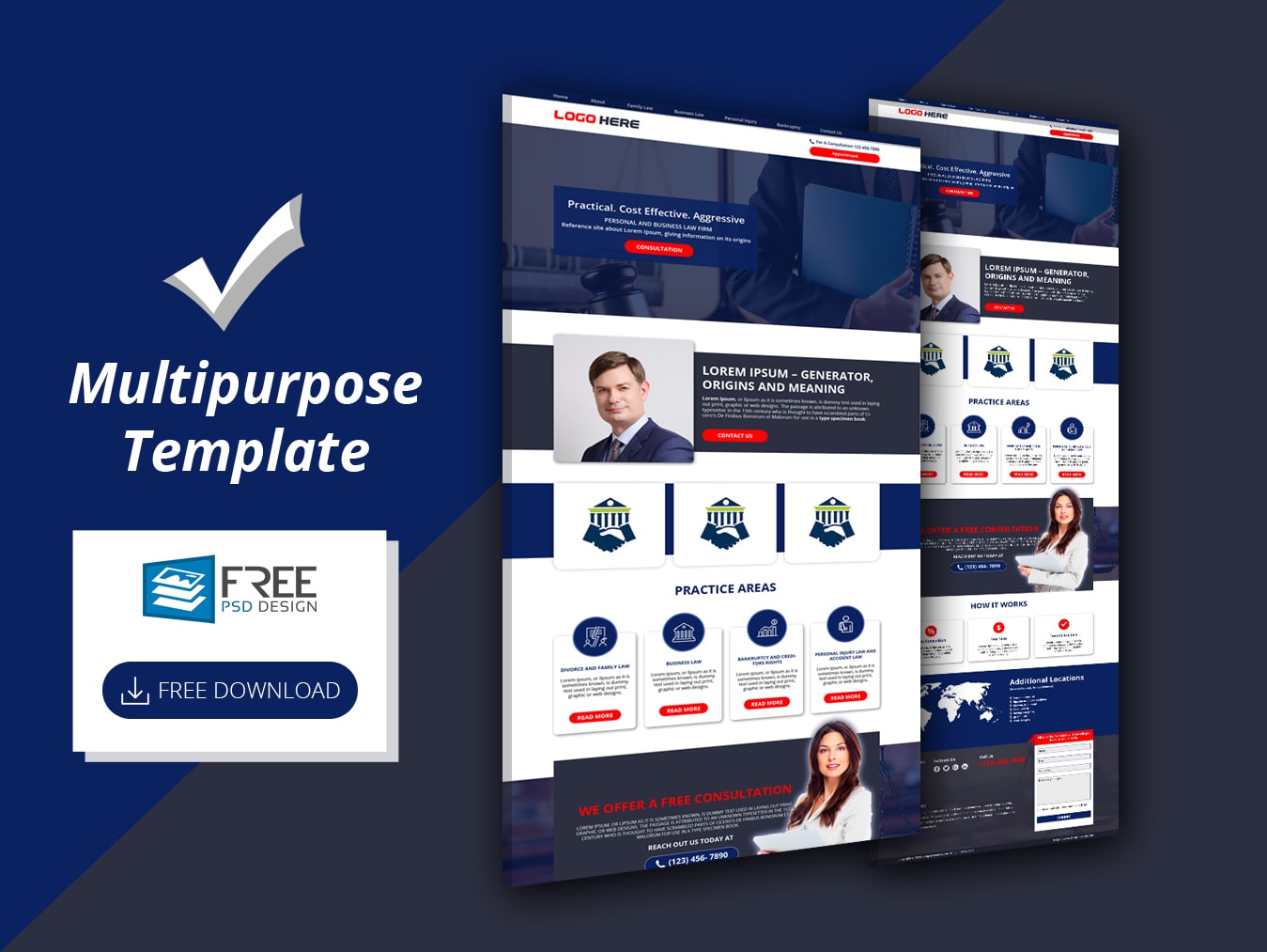 Law Expert – Law Firm free Website Template